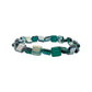 Emerald Green Czech Glass Beaded Stretchy Bracelet