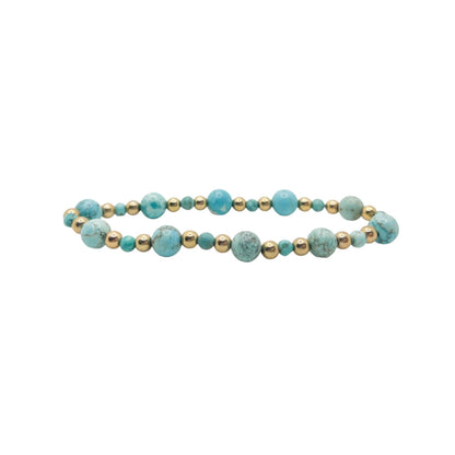 Turquoise and Gold Bracelet