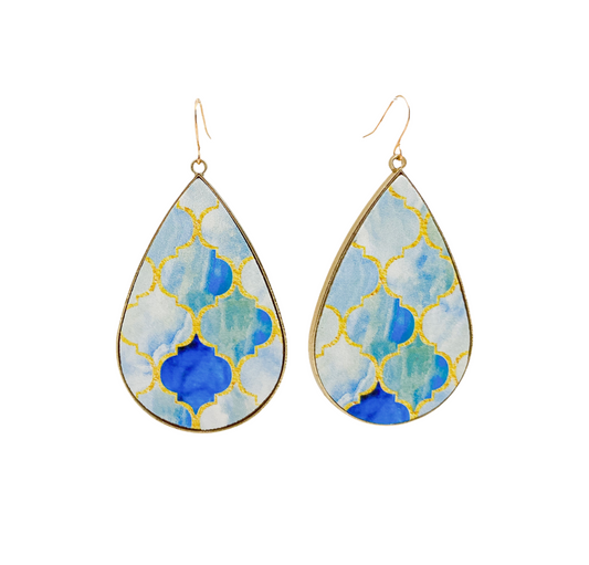 Blue Skies Teardrop Earrings