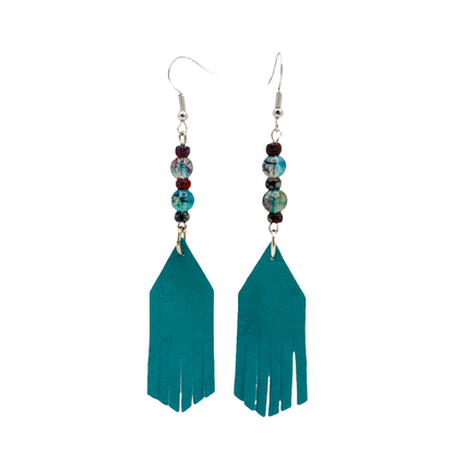 Geometric Fringe Earrings