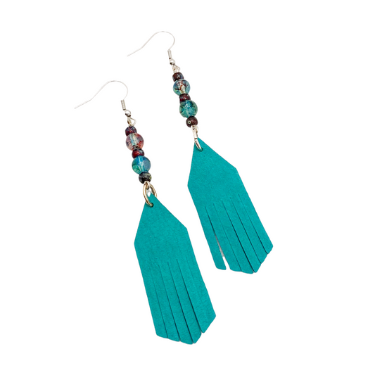 Geometric Fringe Earrings