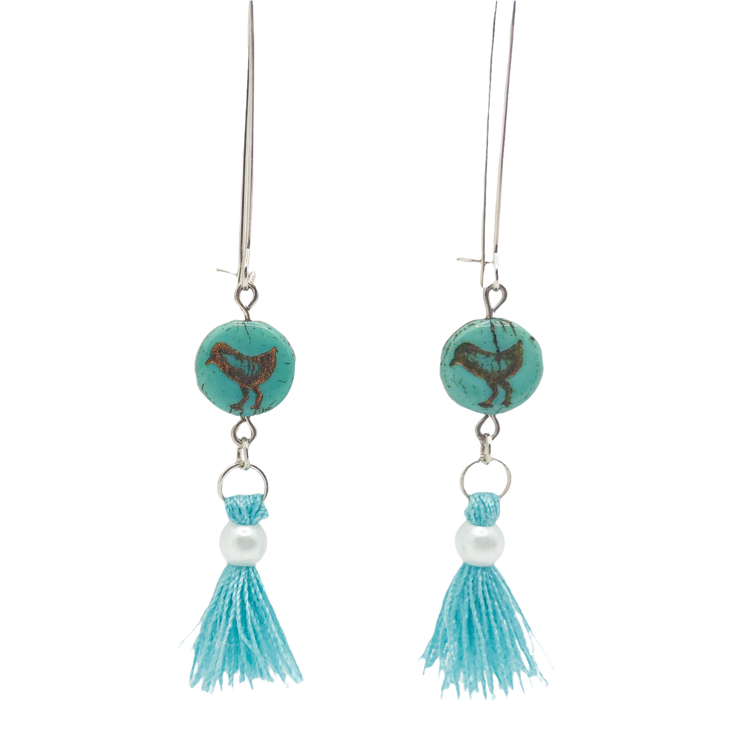 Limited Edition Bird and Tassel Earrings
