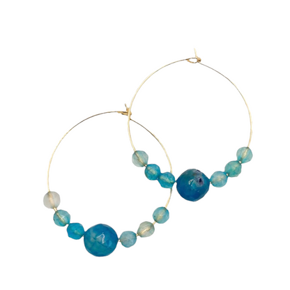 Bahama Breeze Hoop Earrings