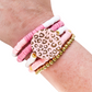 Pink Leopard Stretchy Stack