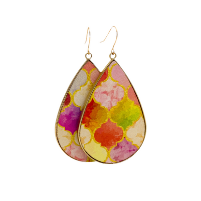 Pink Flair Teardrop Earrings