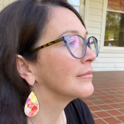 Pink Flair Teardrop Earrings