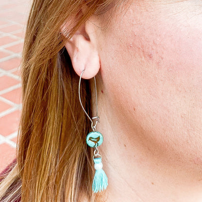 Limited Edition Bird and Tassel Earrings