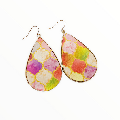 Pink Flair Teardrop Earrings