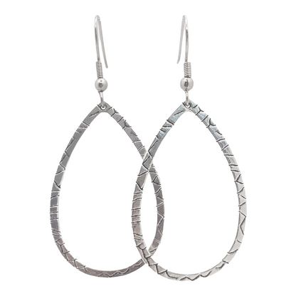 Textured Teardrop Earrings