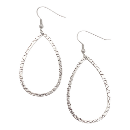 Textured Teardrop Earrings