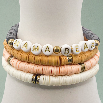 Mama Bear Earth Tones Stretchy Stack