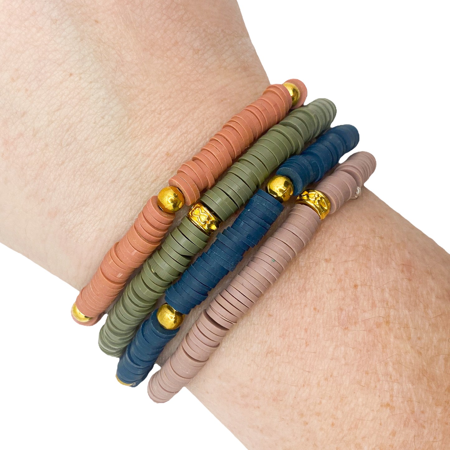 Bold Earth Tones Stretchy Stack