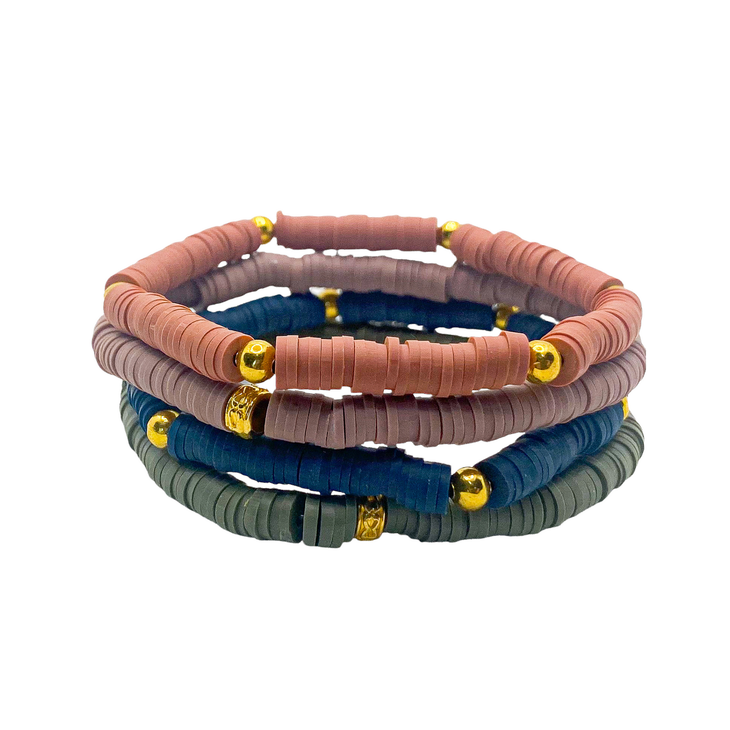 Bold Earth Tones Stretchy Stack