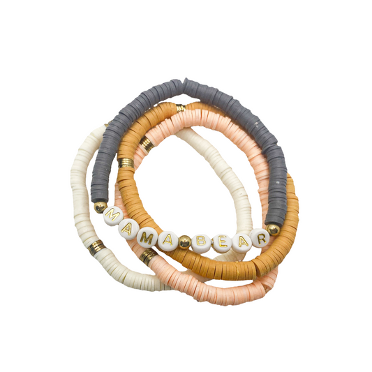 Mama Bear Earth Tones Stretchy Stack